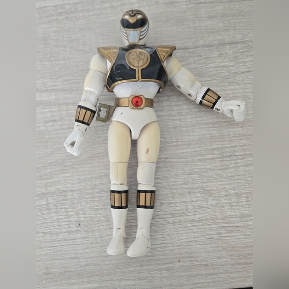Mighty Morphing Power Rangers white ranger 93 bandai Action Figure Toy Vintage - Picture 7 of 7